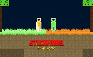 Image Stickmans Pixel World
